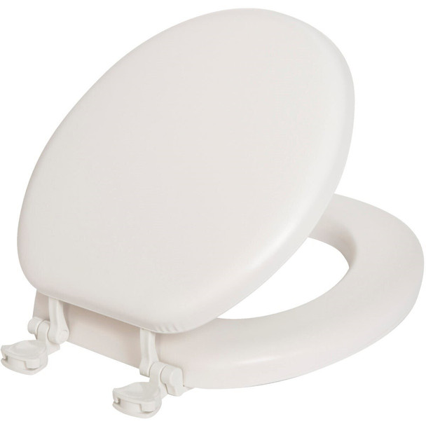 15EC_000 Mayfair by Bemis Round Closed Front Premium Soft White Toilet Seat