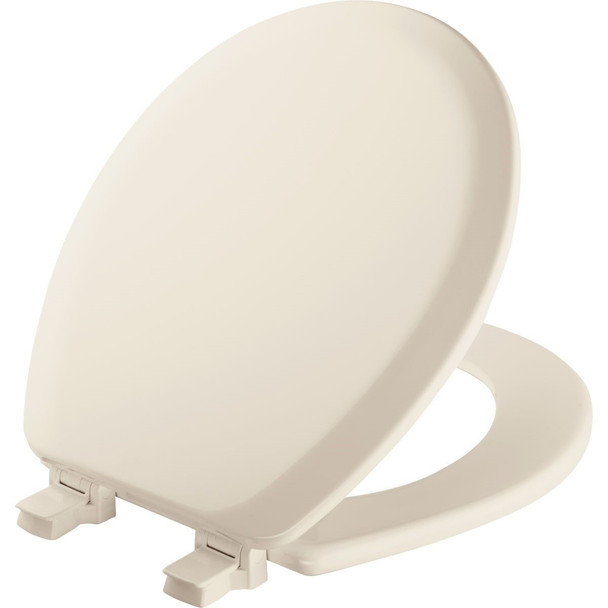 41EC346 Mayfair Advantage Round Closed Front Biscuit Wood Toilet Seat