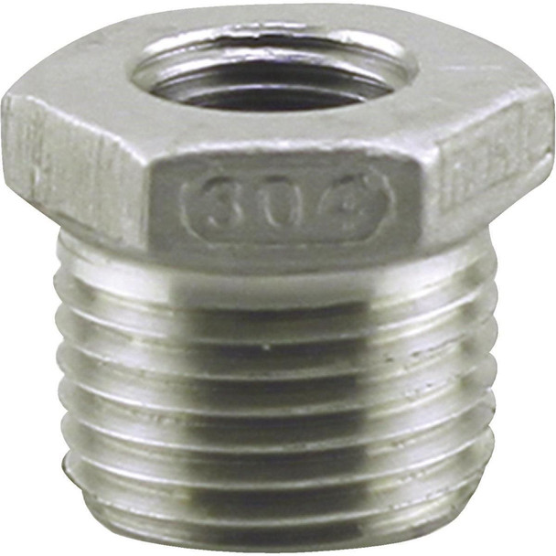 U2-SSB-1005 PLUMB-EEZE 1 In. MIP x 1/2 In. FIP Stainless Steel Bushing