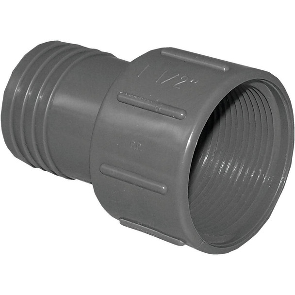 UPVCFA-15 Boshart 1-1/2 In. FPT x 1-1/2 In. Insert Polypropylene Hose Adapter