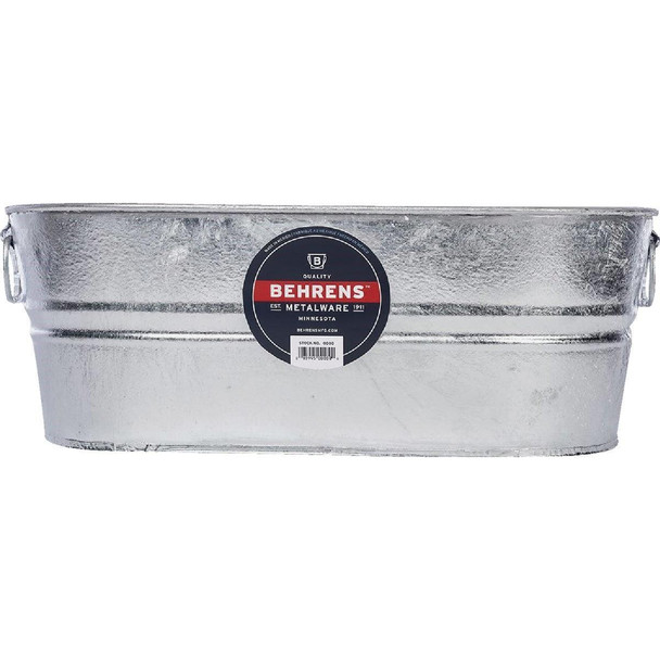 0-OV Behrens 5.5 Gal. Oval Round Hot-Dipped Utility Tub