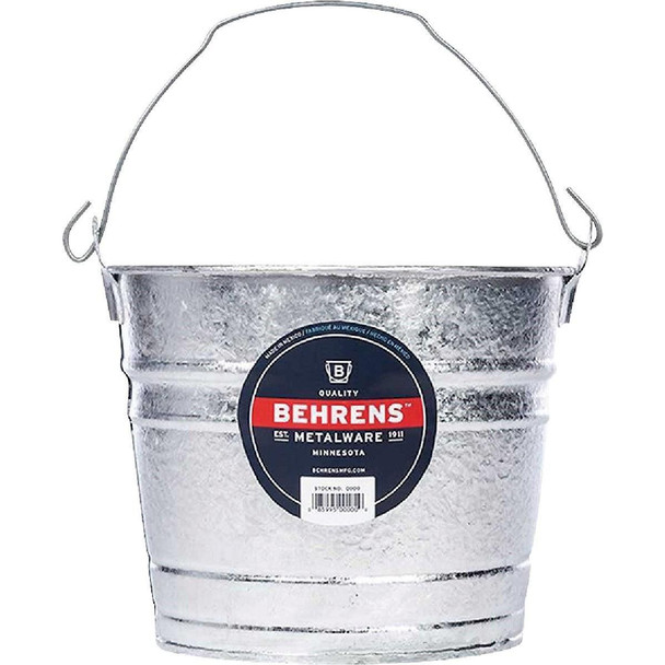 1205 Behrens 5 Qt. Hot-Dipped Steel Pail
