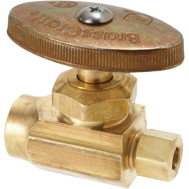 R14X R1 BrassCraft 1/2 In. Sweat x 3/8 In. OD Brass Straight Valve