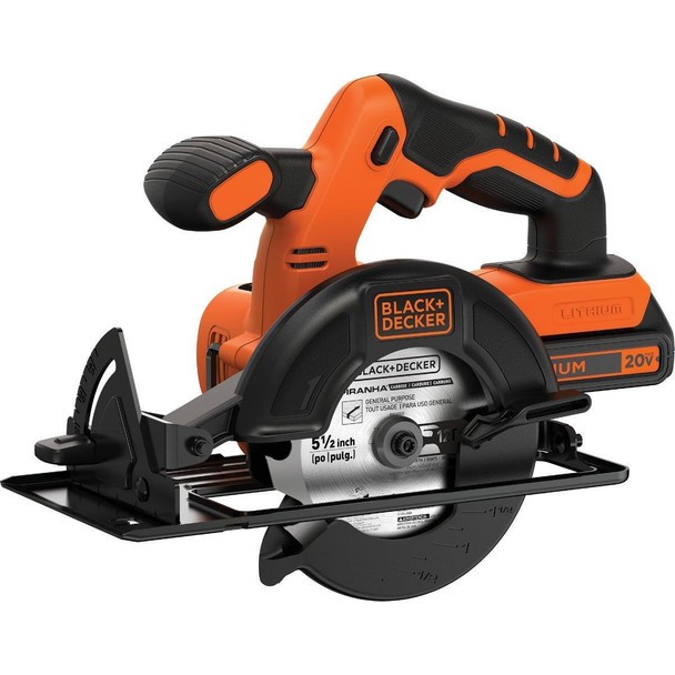 BDCCS20C Black & Decker 20 Volt MAX Lithium-Ion 5-1/2 In. Cordless Circular Saw Kit
