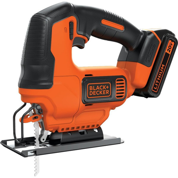 BDCJS20C Black & Decker 20 Volt MAX Lithium-Ion 1.5 Ah Cordless Jig Saw Kit