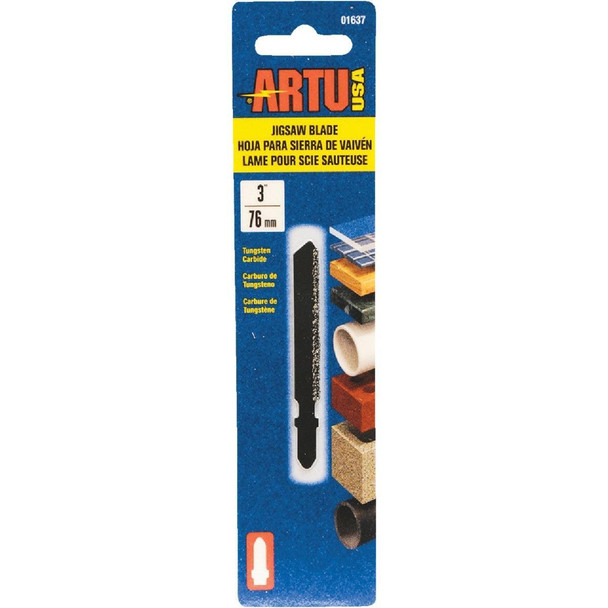 01637 ARTU T-Shank 3 In. Carbide Grit Edge Jig Saw Blade