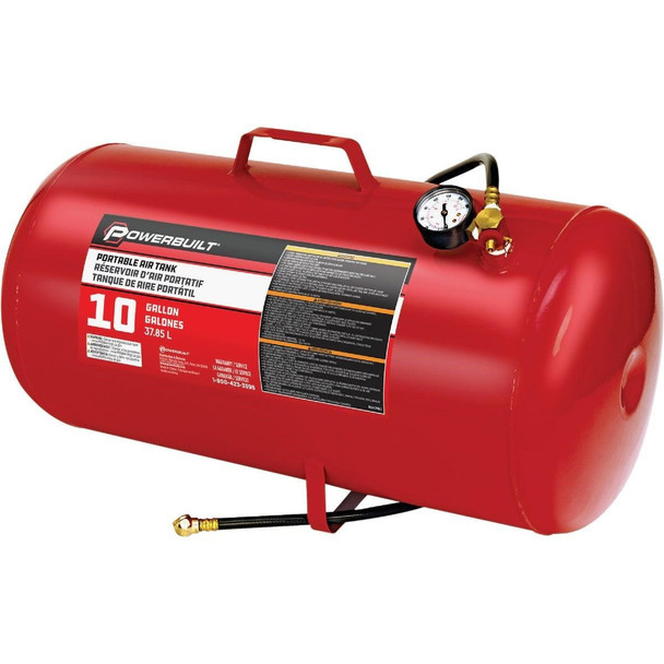 640980 Powerbuilt 10 Gallon Portable Shop Air Tank