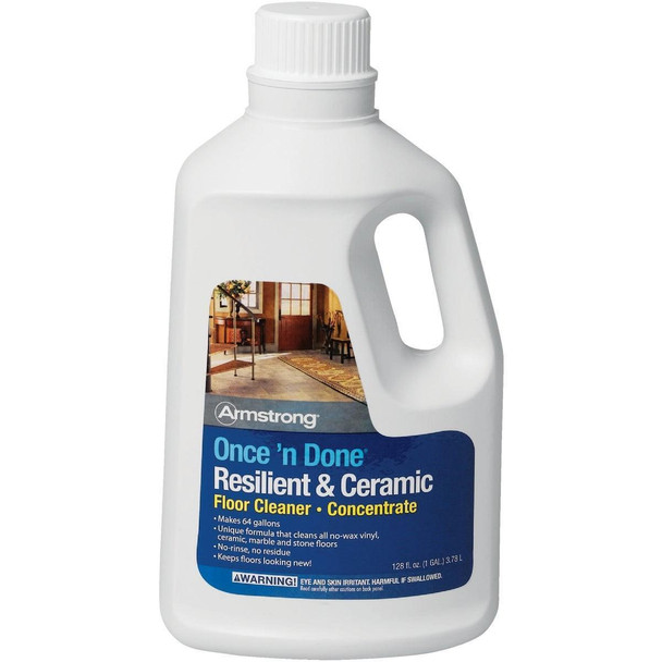 00338408 Armstrong Once 'N Done 1 Gal. Resilient & Ceramic Floor Cleaner Concentrate