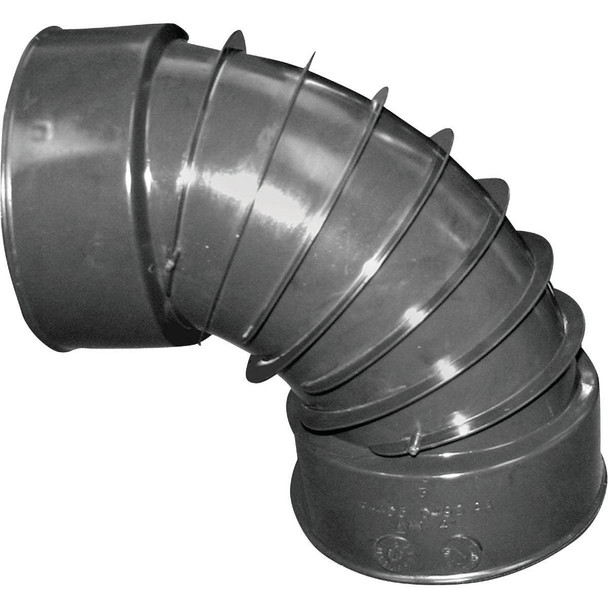 0390AA Advanced Drainage Systems 3 In. 90 Deg. Plastic Corrugated Elbow (1/4 Bend)