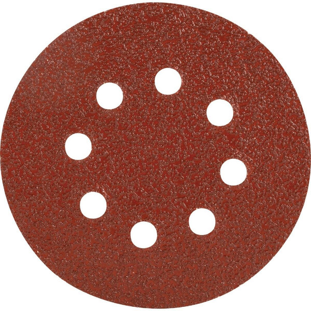 4347004 5 In. 40-Grit 8-Hole Pattern Vented Sanding Disc with Hook & Loop Backing (50-Pack)
