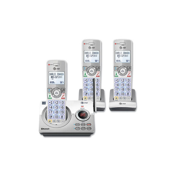 AT&T® PHONE,3HANDST,CRDLS,WH/SL DL72310