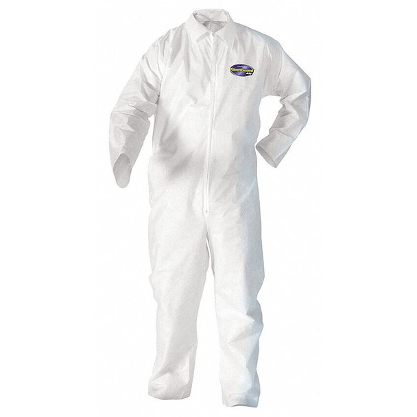 Kimberly-Clark 49003 KleenGuard A20 SMS Fabric  Coverall, Disposable Large 1 Each Pack of 24