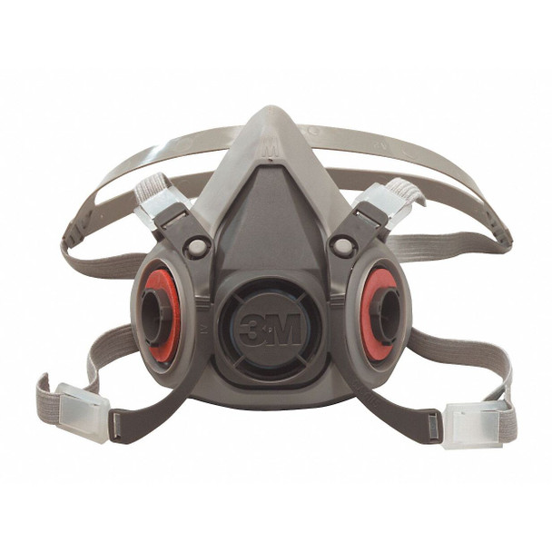3M Half Facepiece Reusable Respirator 6100, Respiratory Protection, Small (Pack of 1) Pack of 2