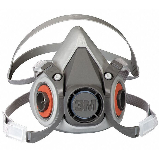 3M 6200 Half Mask for Use With 6000 Series Cartridges, Face Piece Medium Pack of 2
