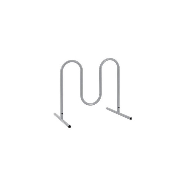Global Industrial Wave Bike Rack 5-Bike Capacity Free Standing Gray
