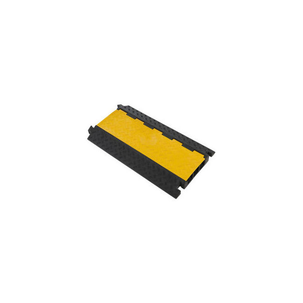 Global Industrial 3-Channel Heavy-Duty Cable Protector 22000 lbs. Capacity