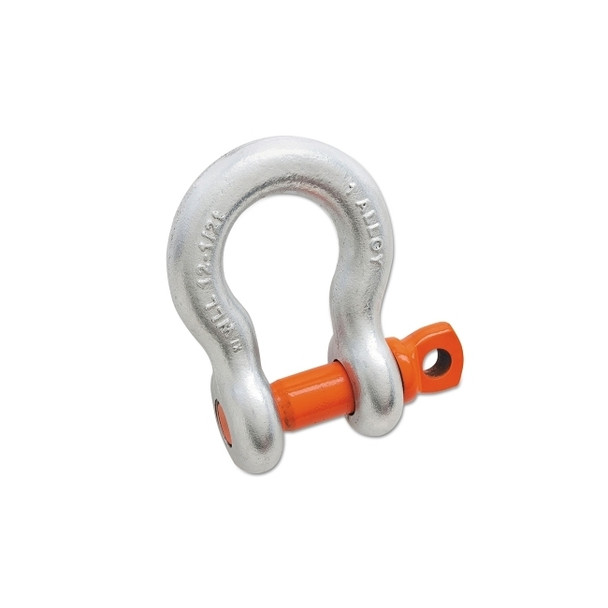 Anchor Shackle, A-419-G, Screw Pin, Galvanized, 13/16 in Opening, 1/2 in, 3-1/3 t Working Load Limit