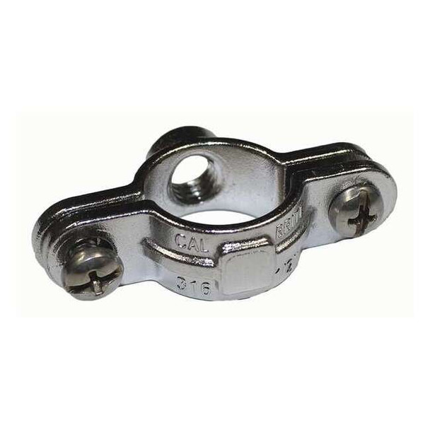 Clamp, Conduit; Pipe Use, 4 in, 316 Stainless Steel, Polished Brite
