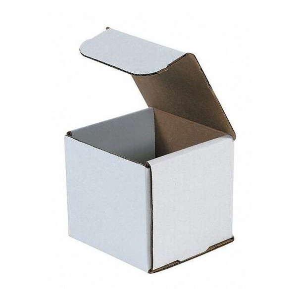 4 in x 4 in x 4 in Inside H, Literature Mailer, White, Corrugate, Single Wall