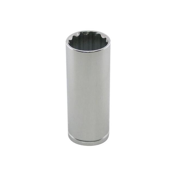 WESTWARD 1/2 in Drive, 29mm Metric, Socket, 12 Points,  Steel, Chrome, 29 mm