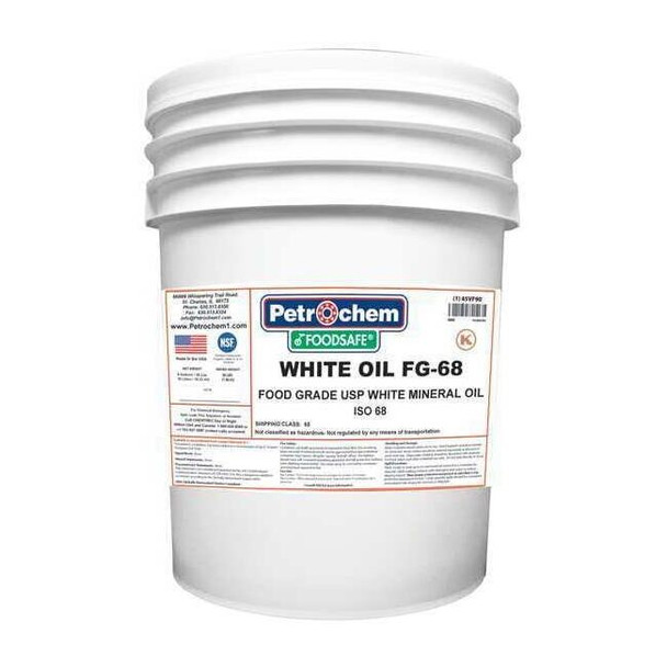 Petrochem 5 gal Pail, Hydraulic Oil, 68 ISO Viscosity, 20 SAE WO FG-68-005