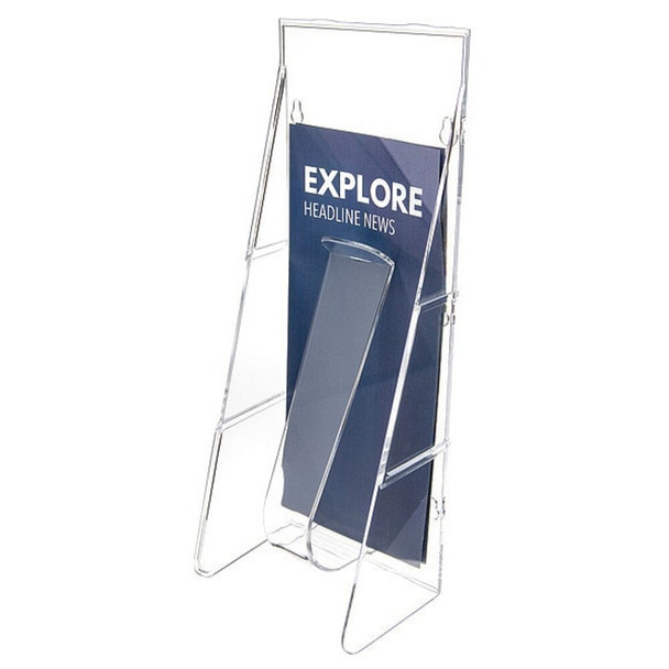 Deflecto Leaflet Holder,1 Compartment,Clear 55601GR