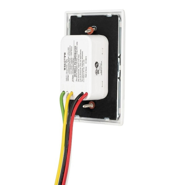 Hubbell Wall Switch, Touch, 8 A, White WSS1277PW
