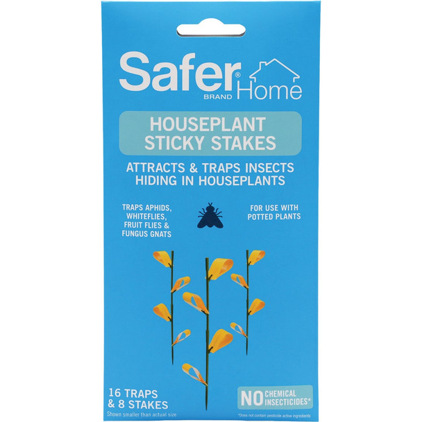 Safer Home Houseplant Sticky Stake Insect Traps (8-Pack) SH5026