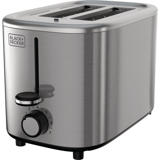 Black & Decker 2-Slice Toaster with Extra Wide Slots, Stainless Steel TR0011SSA