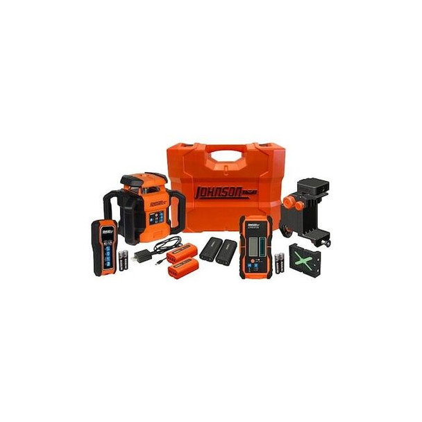 Johnson Level & Tool Dual Slope Rotary Laser Kit JRT300-GNHV-K