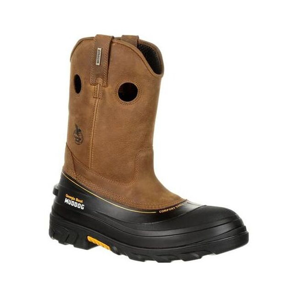 Men's Wellington Boot, 10.5, Composite Toe, 11 in H, Light Brown, GB00243