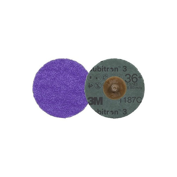 3m Cubitron Quick-Change Disc,Ceramic,3 in Dia.,PK50 7100331749