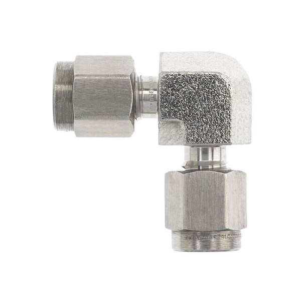 Brennan Industries Elbow, SS, Comp. 5/16 in, Comp. 5/8 in N2500-05-05-SS
