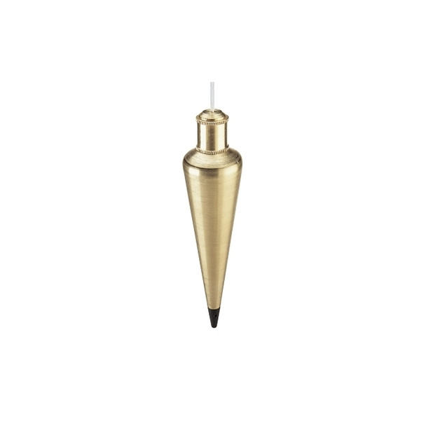 Plumb Bobs, 12 oz, Corrosion Resistant Steel/Brass,