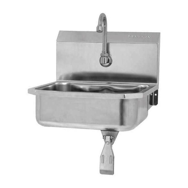 Sani-Lav Hands-Free Sink,16"x15.25"x13",Silver 605L-0.5