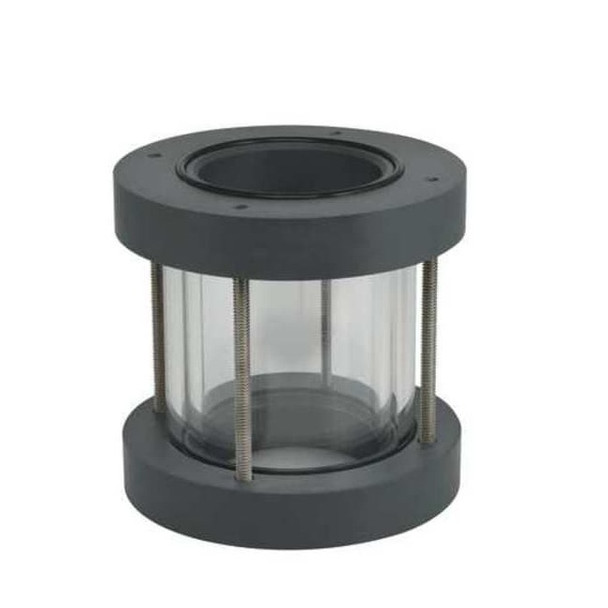 Plast-O-Matic Single Wall Sight,1/2 In. FNPT,PVC GX050V-PV