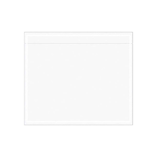 Tape Logic "Clear Face" Document Envelopes, 7" x 6", Clear, PK1000