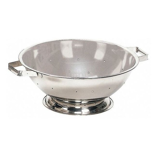 Crestware Colander,13 qt.,5-1/2 in. H,Steel COL13