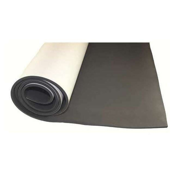 Foam Strip, Water-Resistant Closed Cell, 1 in W, 50 ft L, 1/4 in Thick, Black