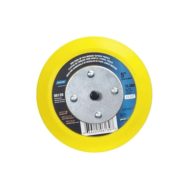 Norton Abrasives Sanding Disc,Color Yellow,15,000 RPM 63642506139 Pack of 5