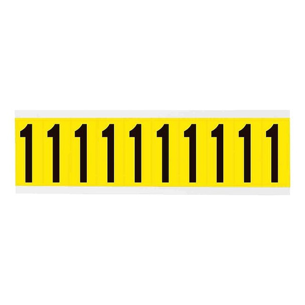 Brady NumberLabel,Vinyl,2-1/4inH,7/8inW 3440-1