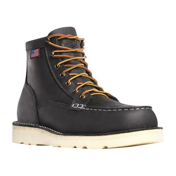 Danner Men's 6-Inch Work Boot, 8 D, Steel Toe, 6 in H, Black, 15569 15569