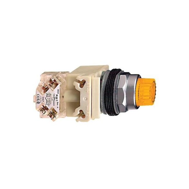 Schneider Electric Illuminated Push Button, 30 mm, SPDT, Amber 9001K2L1AH13