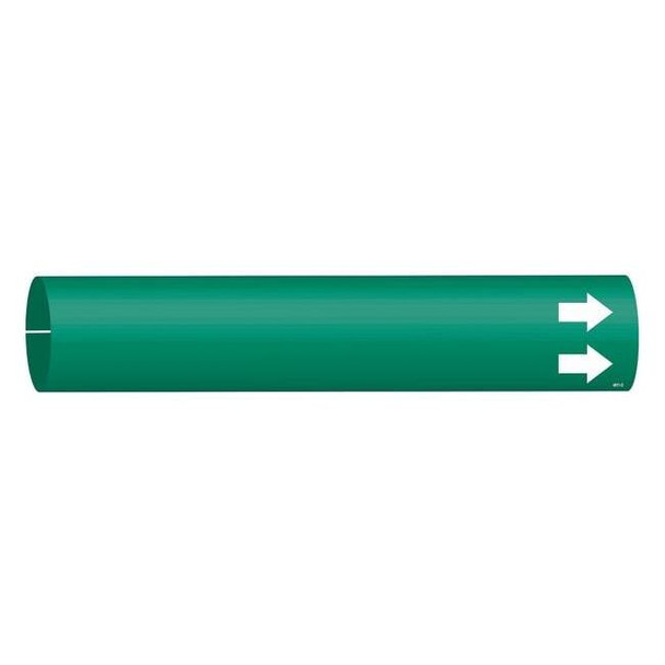 Brady Pipe Marker,(Blank),Green,4 to 6 In 4011-D