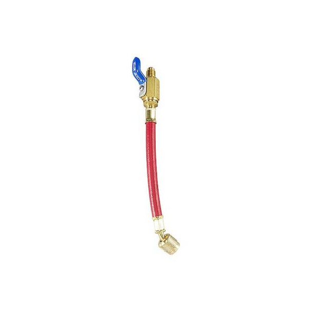 Yellow Jacket Hose, 9 in L, Red, 800 psi, 8 in Bend 29611