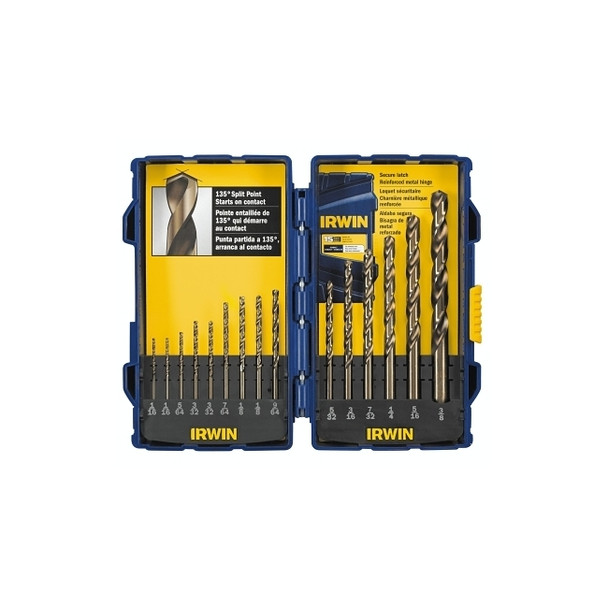15-Pc Cobalt Set, 1/16 in to 3/8 in Cut Diameter