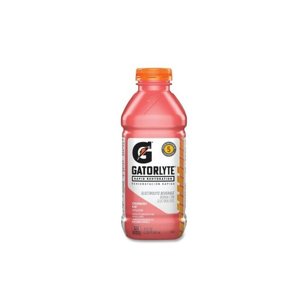 Gatorlyte® Electrolyte Beverage, Strawberry Kiwi, 20 oz, 12 ct