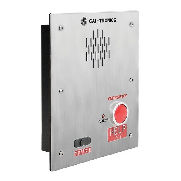 Gai-Tronics Emergency Weatherproof Telephone, 1 Button Auto Dial 397-001