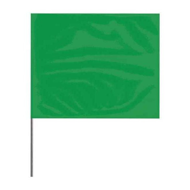 Presco Marking Flag, PVC, Solid, 2.5" L., 100 PK 2336G-200