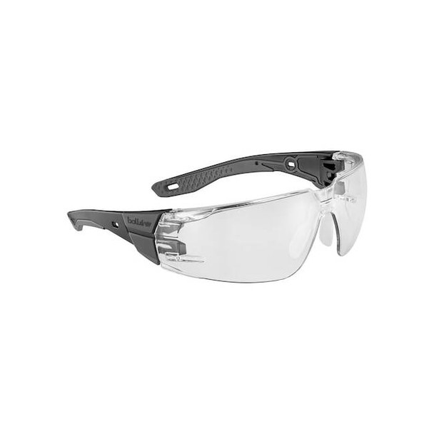 Bolle Safety Safety Glasses,M/L,Clear Lens RUSPMN10U